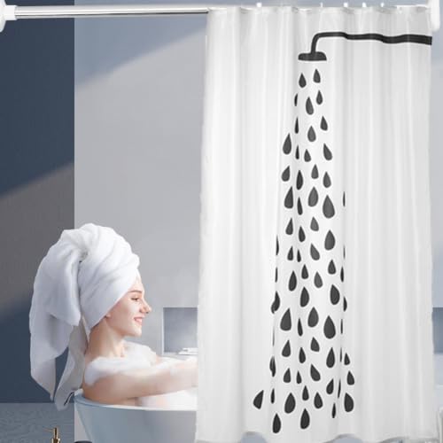 KALLORY Adjustable Tension Rod 19.7-31.5 Inch Spring Curtain Rod | Stainless Steel Rod No Drill Shower Curtain Rod for Bathroom Closet and Home Organization