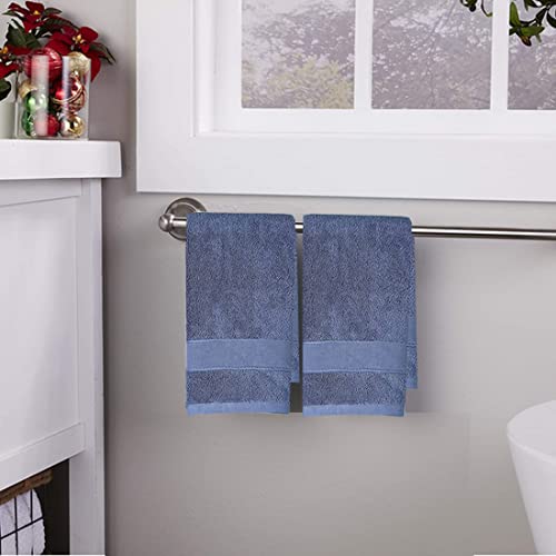 Lchkrep Bathroom Hand Towels (14x30 inch), Home Soft Cotton Super Soft Highly Absorbent Hand Towels for Bath, Hand, Face, Gym and Spa (Navy Blue,2 Pack) - color: Navy Blue-2pack