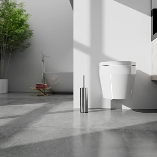 BGL Toilet Brush and Holder,Stainless Steel Toilet Brushes for Bathroom with Holder, Toilet Bowl Brush and HolderBrushed Nickel - color: Brushed Nickel