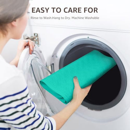 OTHWAY Bathtub Mat Non Slip, Extra Long Rubber Bath Mat for Tub, Machine Washable Shower Anti Slip Mat with 332 Strong Suction Cups (Sea Green, 36" x 17") - color: Sea Green, size: 36" x 17" (Rectangular)
