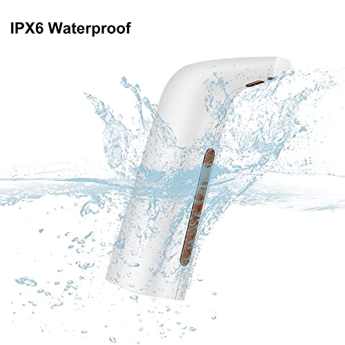 Automatic Soap Dispenser Touchless White Battery Powered | Sensitive Automatic Induction Pump Transparent Liquid Window IPX6 Waterproof for Home And Commercial Space Use - color: White