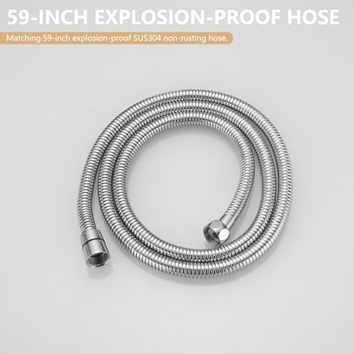 Chrome Handheld Bidet Sprayer Brass Bathroom Toilet Sprayer Bidet | Handheld Bidet Sprayer Attachment Set for Toilet Baby Cloth Diaper Spraying Kit for Pet Bathing and Feminine Care BATHLAVISH - color: Chrome