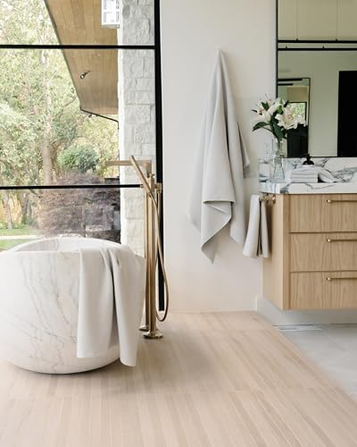 Cozy Earth Complete Waffle Bath Bundle, 60% Cotton 40% Viscose from Bamboo | Quick Dry and Ultra-Soft Waffle Weave Bath Towels, 4 Washcloths, 2 Hand Towels, 2 Bath Towels, 2 Bath Sheets, Light Grey - color: Light Grey