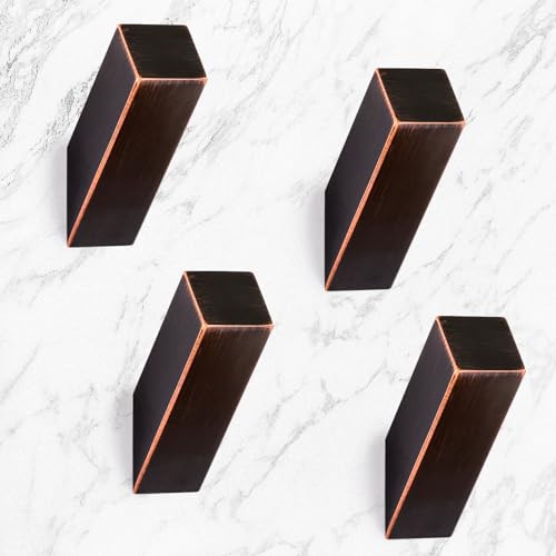NINETREX Towel Hooks for Bathrooms, Wall Mounted 4 Pack, Oil Rubbed Bronze | SUS 304 Stainless Steel, Heavy Duty, for Bathroom Bedroom Garage Coat Hanging, Drill Hole Installation - color: Bronze, size: 4 Pack