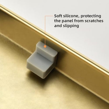 Linear Shower Drain ，with Tile Insert Panels ，32 Inch Brushed Gold 304 Stainless Steel Rectangle Shower Floor Drain，with Hair Catcher, Adjustable Feet - color: Brushed Gold, size: 32inch