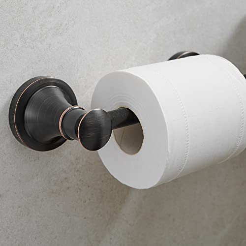 Hoimpro Wall Mounted Rustproof Toilet Tissue Paper Holder Bathroom Accessories Toilet roll Paper Hanger, Oil Rubbed Bronze - color: Oil Rubbed Bronze