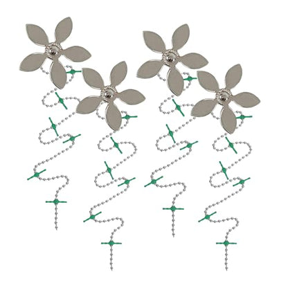 Shower Drain Hair Catcher – Disposable Bathroom Hair Trap, Easy to Install in Shower Drain Cover, Helps Prevent Clogs – As Seen on Shark Tank – Silver Flower (4-Pack) - color: Silver Flower, size: 4 Count