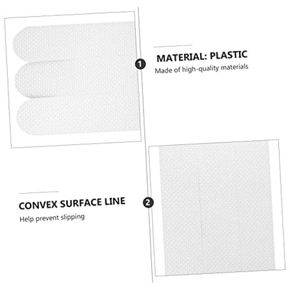 VOSAREA 6pcs Slip Strips for Bathtubs Showers Stairs Floors Transparent Non Slip Adhesive Bath Treads Safety Stickers for Enhanced Grip - size: 6 pcs