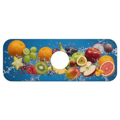Faucet Fast Absorbent Pad - Fresh Fruit Water Splash , Suitable For Kitchen, Bathroom, Island And Other Scenes - color: Fresh Fruit Water Splash