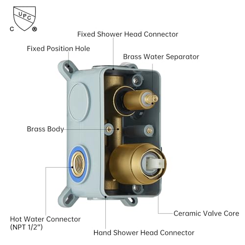 BESy Shower System with 10 Inch Round Rain Shower Head and Handheld Wall Mounted, High Pressure Rainfall Shower Faucet Fixture Combo Set with 2 in 1 Handheld Showerhead for Bathroom, Gold - color: Gold