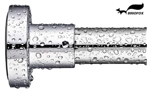 Shower Curtain Rod 43-73 Inches, Rustproof and Non-Slip Spring Tension Rod for Window or Bathroom, Polished 304 Stainless Steel - color: Stainless
