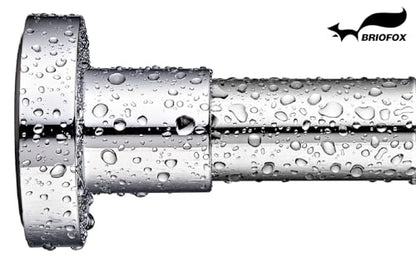 Shower Curtain Rod 43-73 Inches, Rustproof and Non-Slip Spring Tension Rod for Window or Bathroom, Polished 304 Stainless Steel - color: Stainless