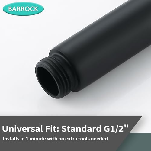 BARROCK 2 Pack Bidet Sprayer Head Only, Stainless Steel Handheld Shattaf Jet Spray for Toilet, Baby Cloth Diaper Sprayer with Adjustable Water Pressure Control, Matte Black - color: Matte Black