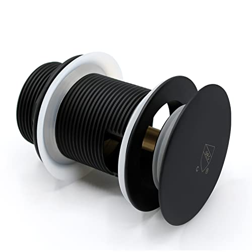 FerdY Pop-up Drain for Freestanding Bathtub, cUPC Certification, Freestanding Bathtub Drain Stopper, Matte Black - color: Matte Black