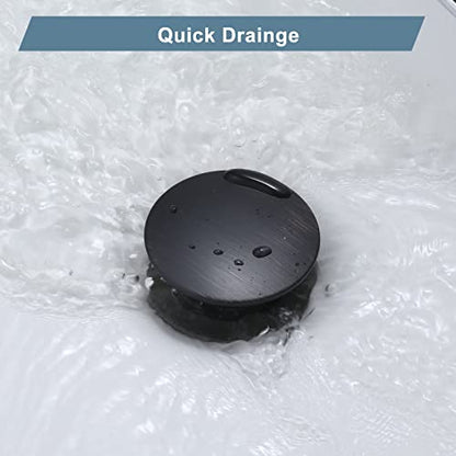 WOWOW Bathroom Pop Up Drain Stopper - Oil Rubbed Bronze Vessel Sink Drain With Overflow for Bathroom and RV - color: Oil Rubbed Bronze, style: Style A: pop up drain