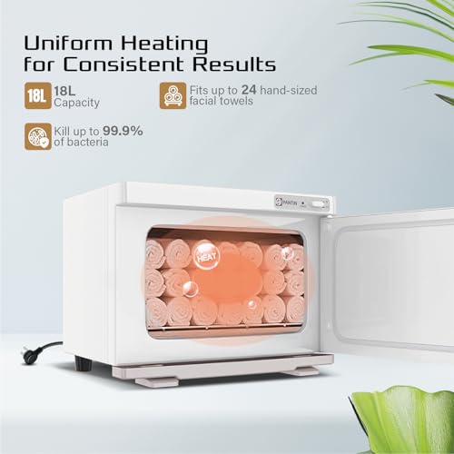 Pantin 18L Premium One Compartment Towel Warmer for Hair Salon, Beauty SPA, Restaurant & Home. Heated Towel Warmer: Large Electric Hot Towel Cabinet for Salons, Spas - The Best Spa Equipment 110V 180W - size: 1 Compartment