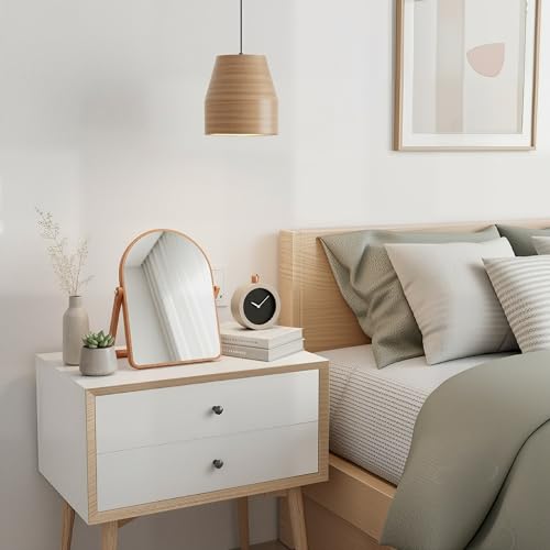 ZOROSY Table Desk Vanity Mirrors for Girl- Portable Folding Makeup Mirrors, Wall-Mounted Mirrors for Living Room, Bathroom,Bedroom (16.5" L x 12" W)