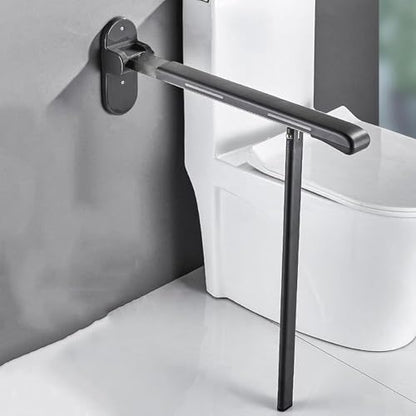 Foldable Handrail Grab Bars, Wall Mounted Toilet Safety Support, Anti Slip Shower Assist Aid, Toilet Grab Bar,Bathroom Safety Handrails for Elderly Pregnant Women Disabled(White)