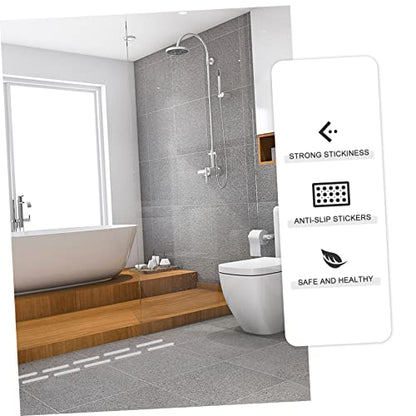 LABRIMP 24pcs Slip Strips for Bath Safety Transparent Stickers for Bathtubs Showers Stairs Floors and Traction Prevent Slippage - size: 24 pcs