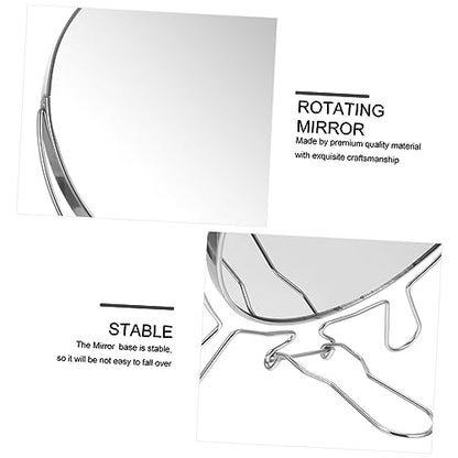 Double-Sided Rotating Makeup Mirror Stand Reflection for Shaving and Cosmetics Frame for Elegant Vanity Decor