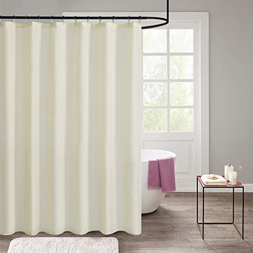 Waterproof Nylon Fabric Shower Curtain or Liner Machine Washable & Breathable 72x72inch (Standard Size) Ivory 1 Panel