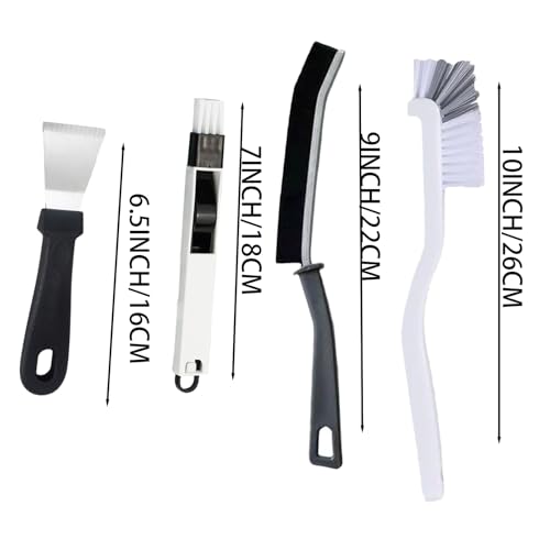 16 Pcs Crevice Cleaning Brush Set Multifunctional Hard Bristle Gap Cleaning Supplies Tool for Kitchen Window Track Grout Shower Cup Sink Corner Toilet Bathroom Cleaning Brushes Small Spaces