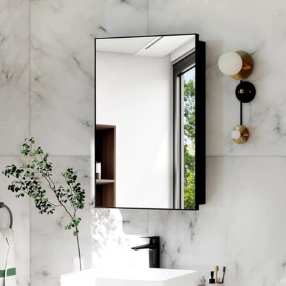 20 X 30 Inch Bathroom Medicine Cabinet with Mirror | Wall Mounted Mirror Storage Cabinet Bathroom Organizer Cabinet