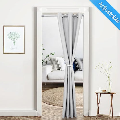 Tension Curtain Rod silver 1PCS Tension Rods for Windows 30 to 64 Inch Spring Curtain Rod Adjustable Tension Rod Tension Curtain Rod of Bathroom Window Curtain Rod Non Slip - color: Silver, size: 30-64 inch 1pcs