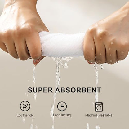 joybest Cotton Kitchen Towels, 4-Pack Waffle Weave Ultra Soft Absorbent Dish Towels Quick Drying Dish Cloths, 18 in x 28 in, White - color: White, size: 18 in x 28 in