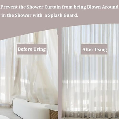 10 Pcs Magnetic Curtain Clips, Curtain Magnets Closure Prevent Light Leaking, Shower Curtain Side Magnets to Keep Shower Liner Closed and Tight to The Wall with 10 Pcs Self-Adhesive Patch - size: 5 Pairs (10 Pieces)