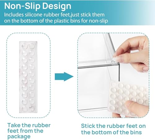 Vtopmart 4 Pack Baby Bottle Organizer Set, Stackable Storage Drawers Ideal for Kichen Countertop, Vanity, Bathroom, Cabinet, Pantry Organization