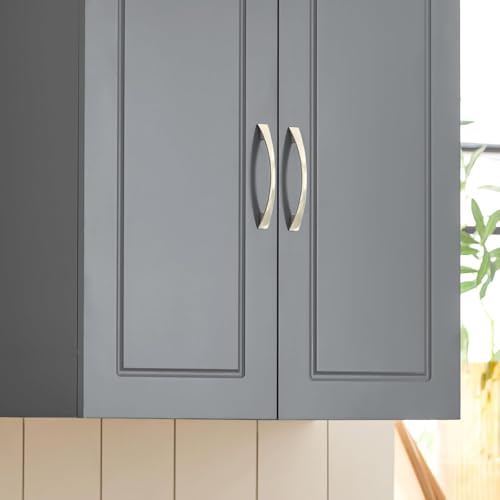 SoBuy Wall Cabinet Laundry Room, Medicine Cabinet for Bathroom Kitchen Garage,Floating Cabinet Hanging Storage with Adjustable Shelf, Grey FRG231-DG | Floating Wall Storage Cabinet With Adjustable Shelf, All-Match Bathroom Cabinet For Various Home Storage