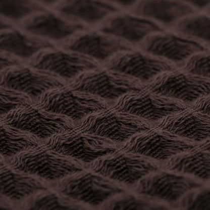 Luxury Organic Japanese Cotton Waffle Bath Towel | Thick, Absorbent, Quick Dry Bathroom Towels for Shower, Sauna, Onsen| Hotel & Spa Quality, Gift-Ready (Dark Cocoa, Hand Towel, 32" x 16") - color: Dark Cocoa, style: Hand Towel