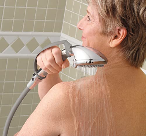 Moen Home Care Chrome Multi-Function Handheld Shower with Pause Control, DN8001CH (Pack of 3) - size: Pack of 3