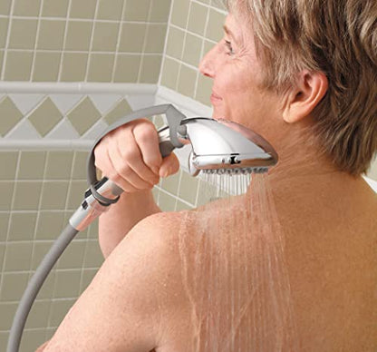 Moen Home Care Chrome Multi-Function Handheld Shower with Pause Control, DN8001CH (Pack of 3) - size: Pack of 3