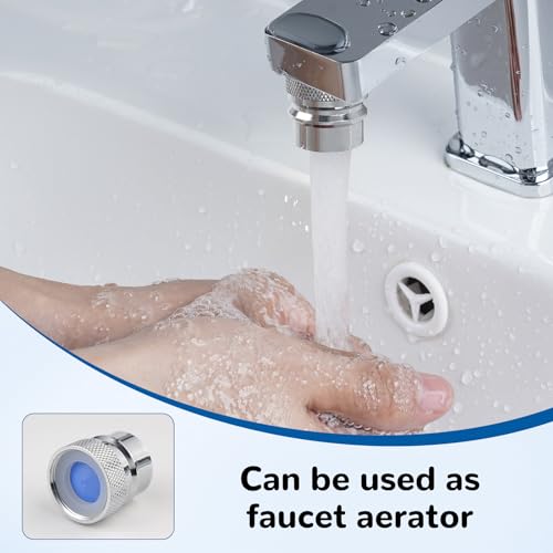 Hibbent 2 PACK Faucet to Dishwasher Adapter, Quick-Connect Dishwasher Snap-On Connection, with Swivel Ball Joint and Faucet Aerator, Male 15/16 Inch and Female 55/64 Inch, Chrome - color: Chrome