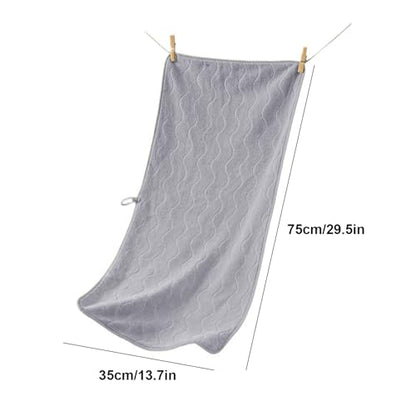 2 Pack Microfiber Towel Set - Quick Drying - Microfiber Velvet Highly Absorbent Towels - Multipurpose Use as Bath Fitness, Bathroom, Shower, Sports, Yoga Towel, 29.5x13.8in