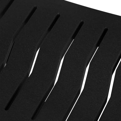Sage HDPE Poly Plastic Waterproof Bathroom Shower Bench, Black - color: Black