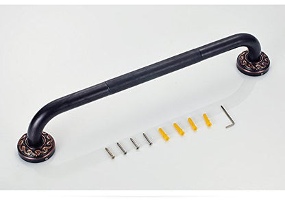 20-Inch Grab Bar Featuring Anti-Slip Handrail, Solid Brass, Oil Rubbed Bronze, Heavy-Duty Construction Armrest, Bathroom Bathtube Shower Safety Rail - color: Xn, size: 20 Inch (Pack of 1)