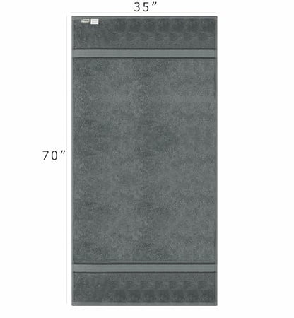 COTTON CRAFT Ultra Soft Bath Sheet - 2 Pack 100% Ringspun Cotton Towels | Oversized 35x70 inch Charcoal Bath Sheet Towel - Absorbent 580 GSM Quick Dry Everyday Luxurious Hotel Quality Bathroom Towels - color: Charcoal, size: 2 Pack Bath Sheet