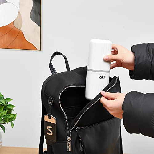 VITVITI White Toothbrush Travel Case, Portable Travel Soap Container Leakproof Dish Tray,7.88 inch Toothpaste Toothbrush Holder with Cover for Trip/Bathroom/Camping | Dish Soap, drainage, leakproof, 7.88 in, Traveling Toothpaste Tooth Brush Holder, Cover,