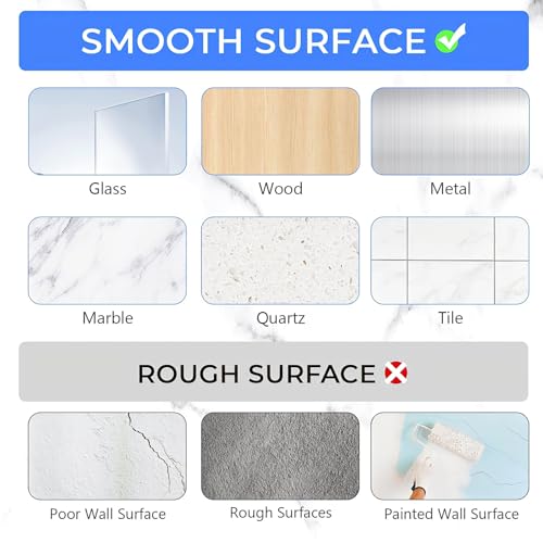 Shower Caddy Adhesive Replacement Hooks, Strong Waterproof Strips, No Drilling for Bathroom Shelves, Kitchen Racks, and Soap Holders (Transparent-14 Pack) - color: Transparent-14 Pack