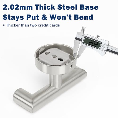 NearMoon Bathroom Double Towel Hook- SUS304 Stainless Steel Robe Towel Holder, Heavy Duty Double Coat Hook for Bathroom Livingroom Kitchen Wall Mounted (Brushed Nickel-U, 2 Pack) - style: Brushed Nickel-U