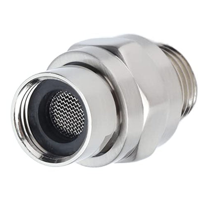 Swivel Shower Head Adapter, Ball Joint Shower Adapter, Copper Shower Diverter Valve for Fixed, Hand Held or Rain Shower Heads