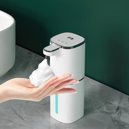 Automatic Soap Dispenser Touchless,Hands-Free,9 Multi Adjustable Volume,Waterproof Hand Soap Dispenser Compatible with Dish/Hand Soap for Bathroom and Kitchen,Easy for Toddlers (Black,Foam)