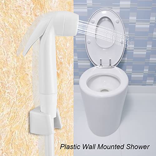 VINGVO Handheld Bidet Sprayer, Portable Toilet Water Sprayer, Plastic, White, Modern, Wall Mount, Multi-functional, Powerful Jet Rinsing