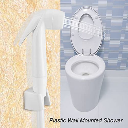 VINGVO Handheld Bidet Sprayer, Portable Toilet Water Sprayer, Plastic, White, Modern, Wall Mount, Multi-functional, Powerful Jet Rinsing