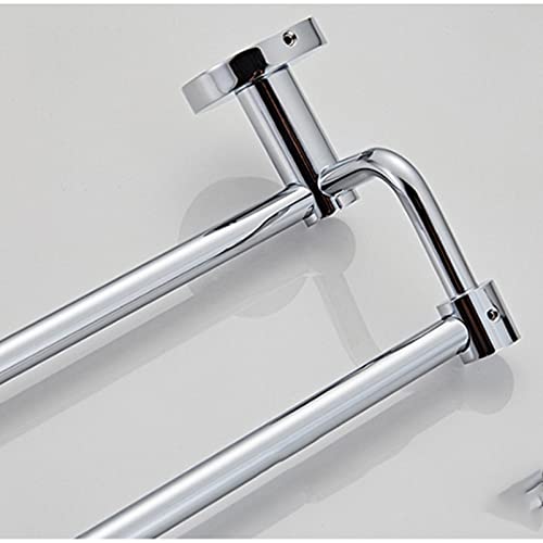Wall Mounted Towel Holder, Double Pole Bathroom Hand Towel Holder, Stainless Steel Towel Bar, Kitchen Towel Rack, Multiple Uses 5 Sizes (Size : 70cm) - size: 70cm