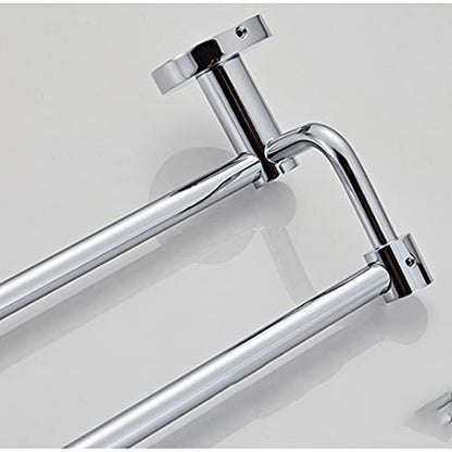 Wall Mounted Towel Holder, Double Pole Bathroom Hand Towel Holder, Stainless Steel Towel Bar, Kitchen Towel Rack, Multiple Uses 5 Sizes (Size : 70cm) - size: 70cm