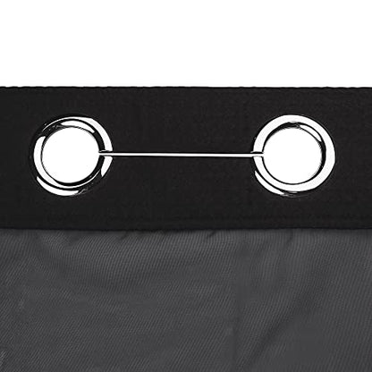 River Dream Cotton Blend Fabric Shower Curtain Set with Liner, Black, 54x80 | Waffle Weave, No Hook Needed, with Snap in Replacement Liner, Top Sheer Window, Hotel Quality Fabric for Bathroom - color: Black, size: 54"W x 80"L (Pack of 1)
